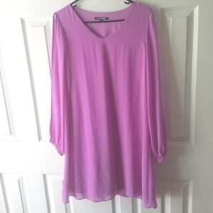 Bright Purple Shift Dress